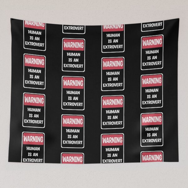 Item preview, Warning: Human is an Extrovert designed and sold by O1RSH.