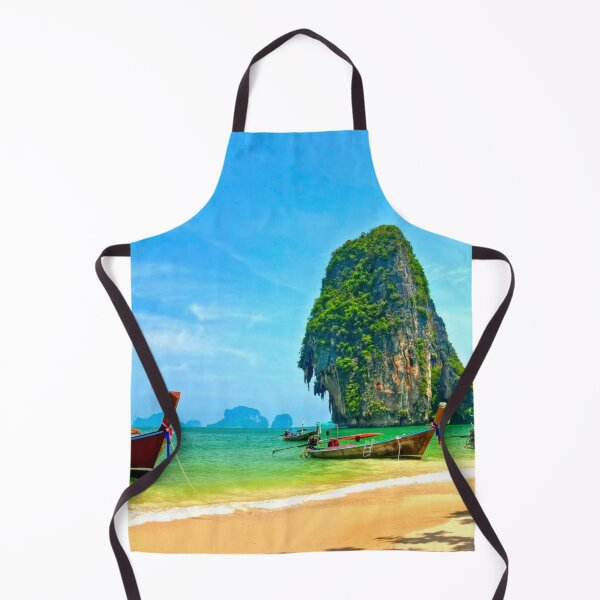 Item preview, Longtail Boats at Railay Beach designed and sold by tpixx.