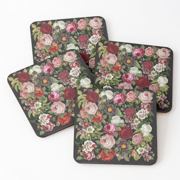 Item preview, Retro Flowers ,Vintage Design, Dark Flowers,Gothic,Vintage Rouses designed and sold by dplachkinova.