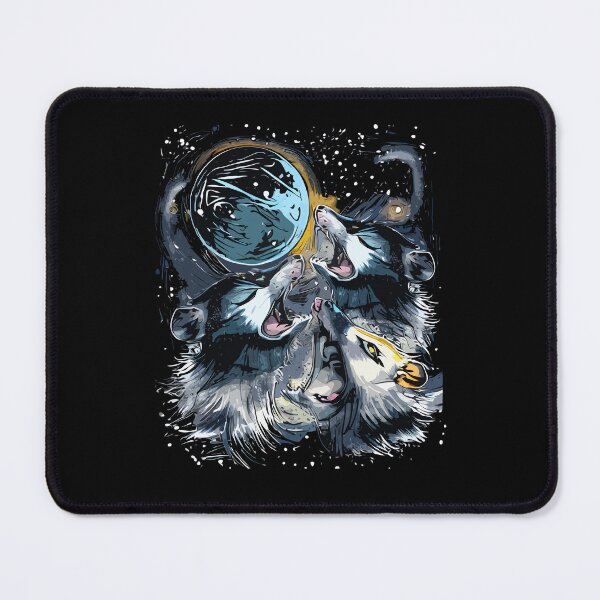 Item preview, Three Opossums Howling at the Moon Funny Possum designed and sold by Digital Story Time.