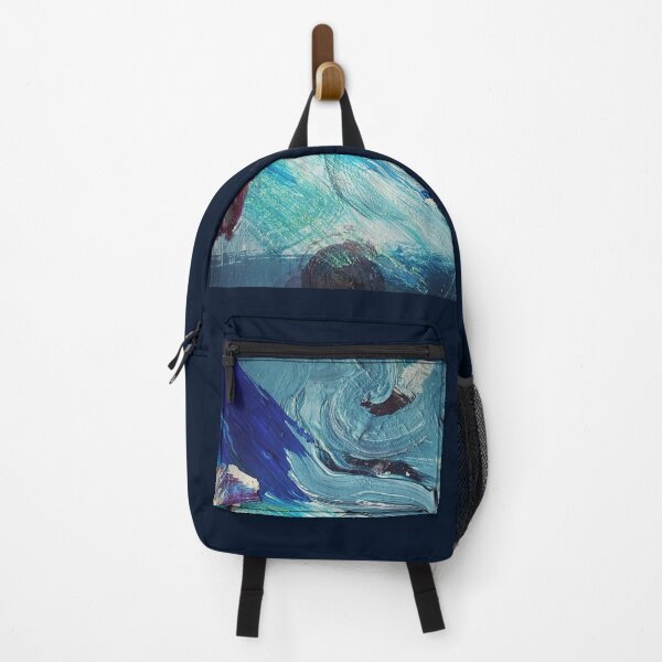 Item preview, THE BLUE SOUP - acrylic painting with blue tones designed and sold by OZKURO.