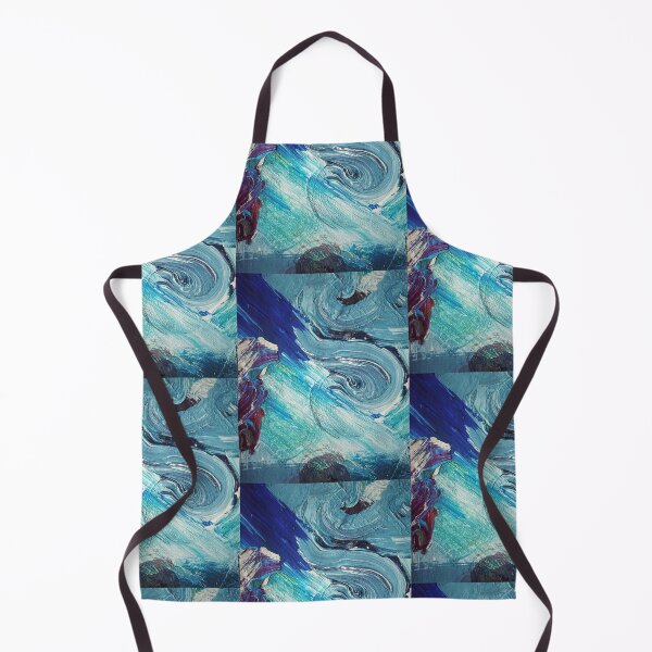 Item preview, THE BLUE SOUP - acrylic painting with blue tones designed and sold by OZKURO.