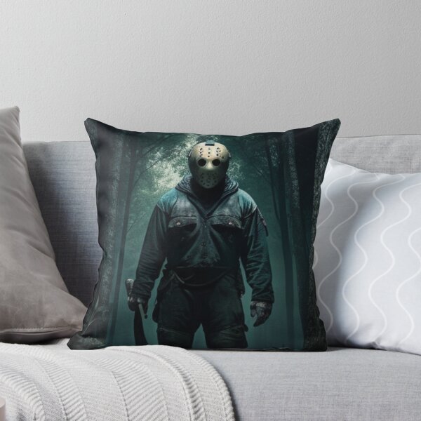 Item preview, Jason Voorhees in a dark forest with his machete (Friday the 13th) designed and sold by ghost3d.