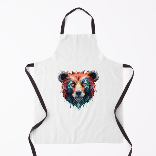 Aperçu de l'œuvre Bear Art avec aquarelle colorée créée et vendue par ai2art.