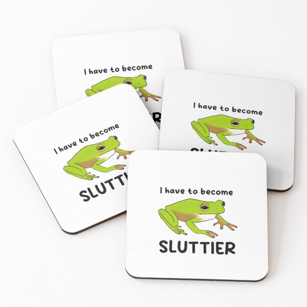 Item preview, I have to become sluttier frog  designed and sold by DarbyHunterArt.
