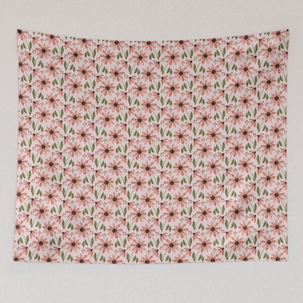 Item preview, Metallic Daisies in Pink designed and sold by Blanca-and-Rose.