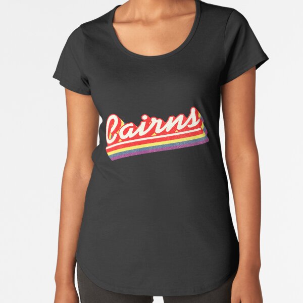 Cairns, QLD | Retro Rainbow Premium Scoop T-Shirt