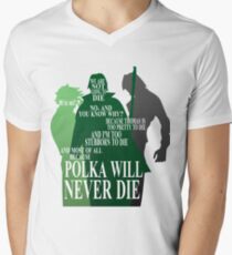 Polka Will Never Die Men's V-Neck T-Shirt