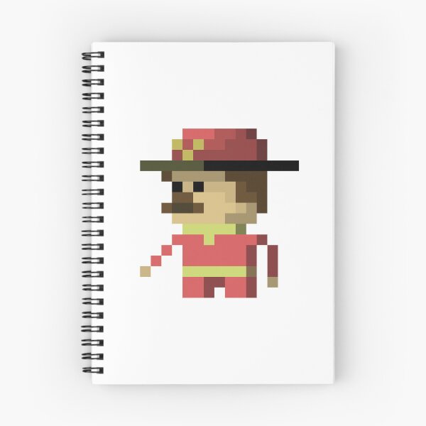 Item preview, Pixel Art Fireman Print | Firefighter Art designed and sold by anycolorart.