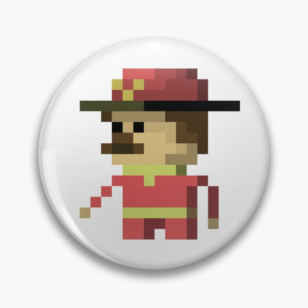 Item preview, Pixel Art Fireman Print | Firefighter Art designed and sold by anycolorart.