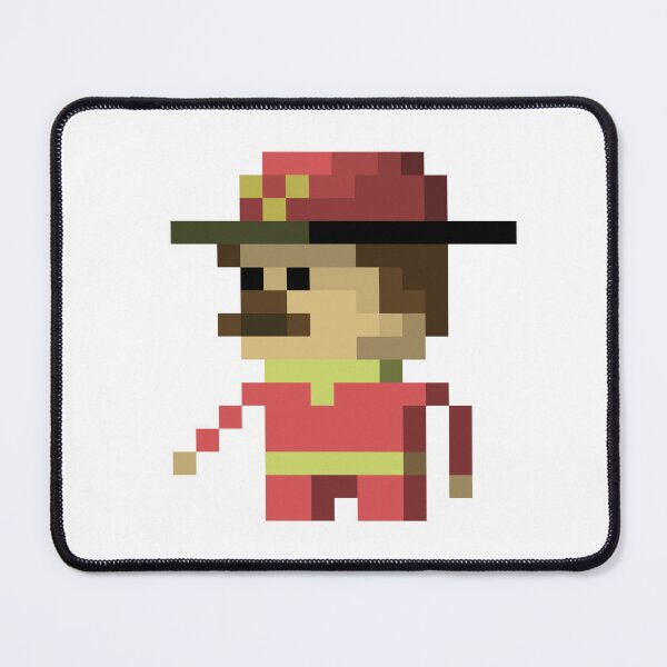 Item preview, Pixel Art Fireman Print | Firefighter Art designed and sold by anycolorart.