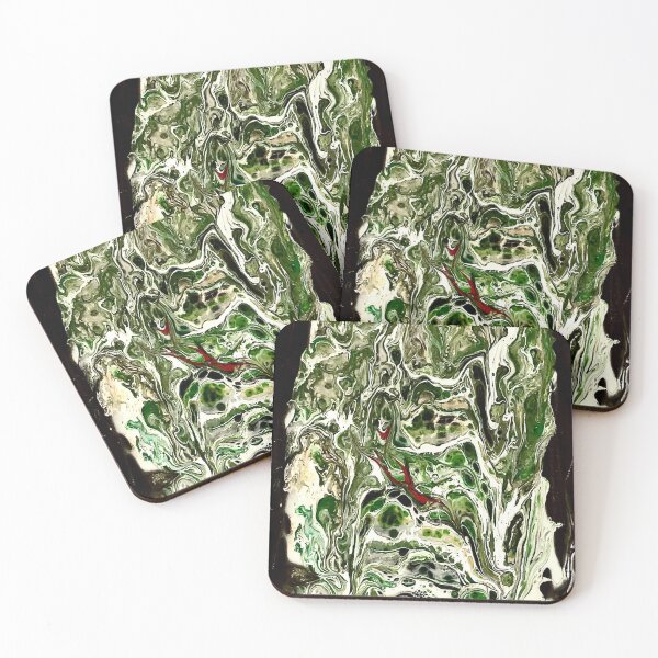 Item preview, Green, White and Black Abstract designed and sold by ClaireBillson.