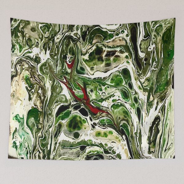 Item preview, Green, White and Black Abstract designed and sold by ClaireBillson.