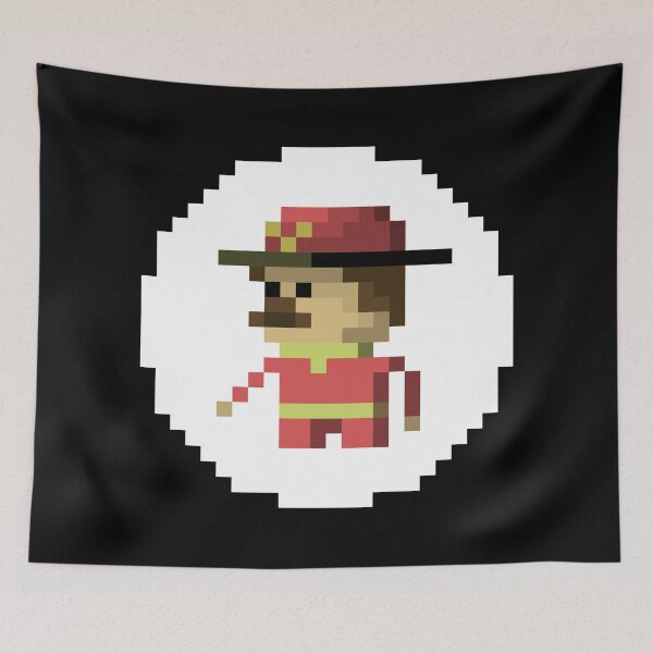 Item preview, Firefighter Pixel Art Print | Fireman Gift designed and sold by anycolorart.