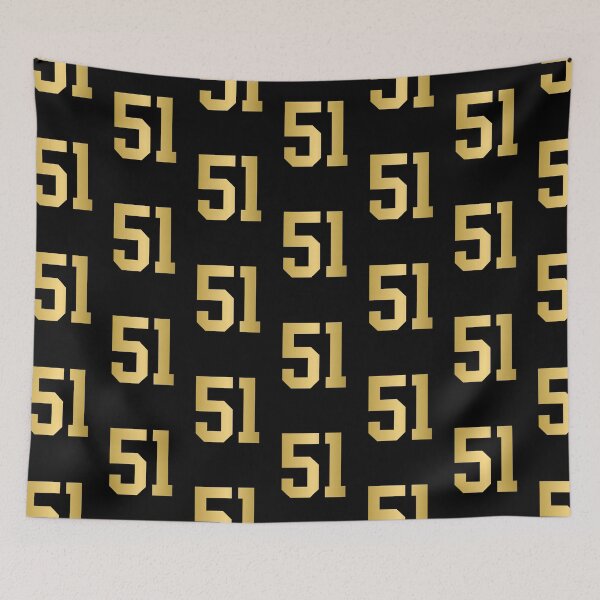 Item preview, Golden Number 51 - Sports Numbers  designed and sold by NECHSTORE.