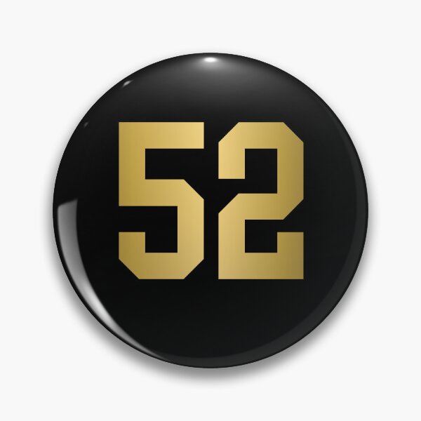 Item preview, Golden Number 52 - Sports Numbers  designed and sold by NECHSTORE.