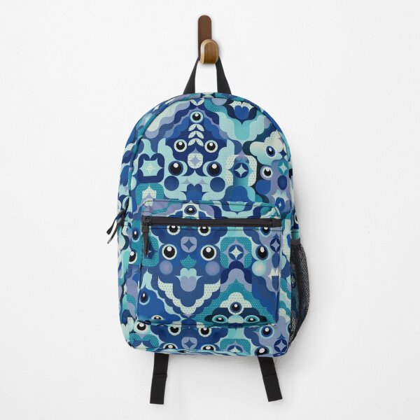 Item preview, Geometric creatures pattern | Blue designed and sold by DBOXart.
