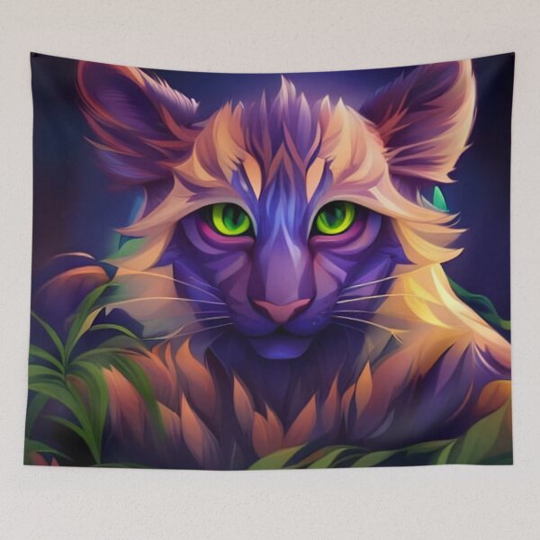 Item preview, Tiger's Fury: Striking Abstract Art for Wildlife Lovers designed and sold by CraftyAnimal.