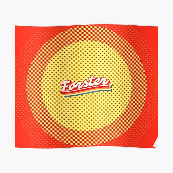 "Forster, NSW Retro Rainbow" Poster by retroready Redbubble