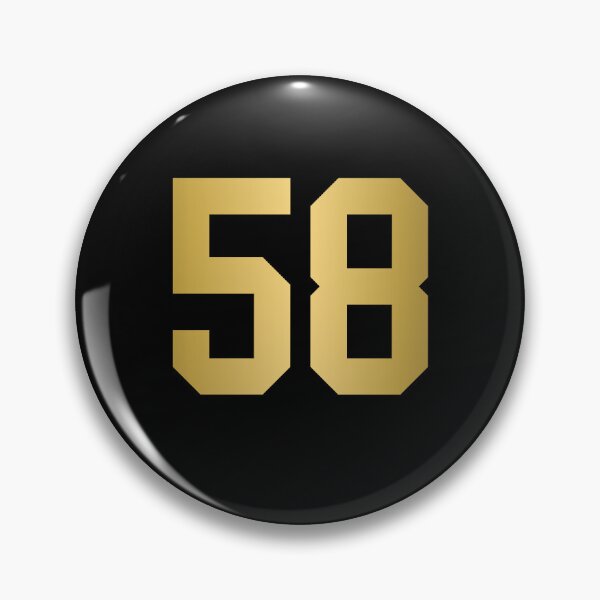 Item preview, Golden Number 58 - Sports Numbers  designed and sold by NECHSTORE.
