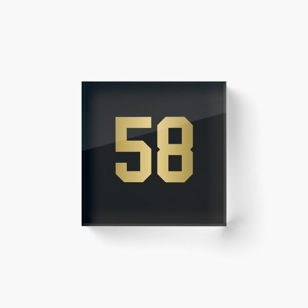 Item preview, Golden Number 58 - Sports Numbers  designed and sold by NECHSTORE.