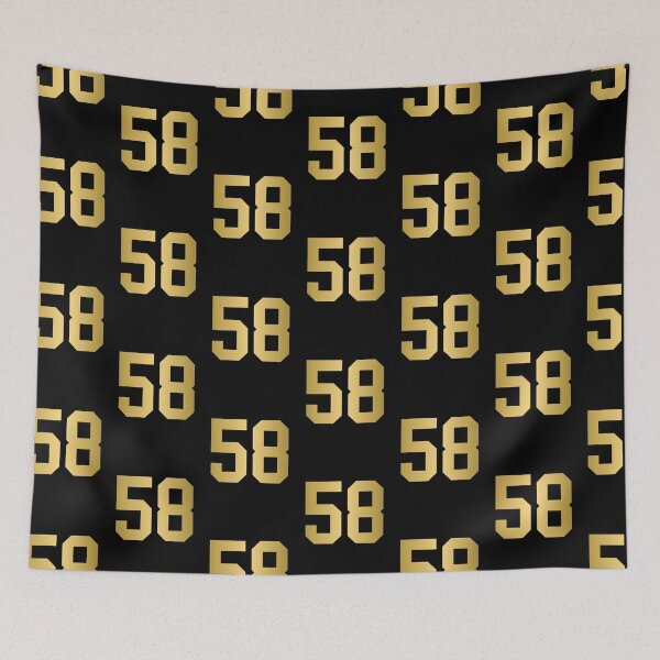 Item preview, Golden Number 58 - Sports Numbers  designed and sold by NECHSTORE.