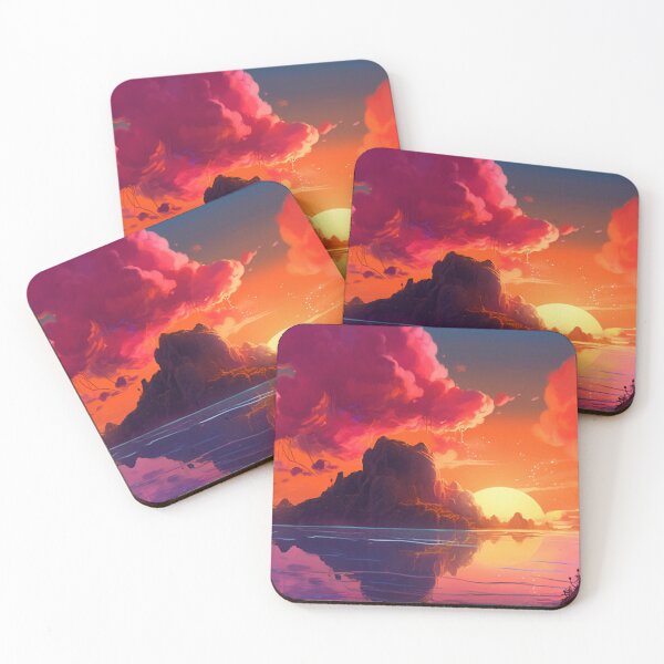 Item preview, Landscape - Mountains and Clouds Reflected into an Alien Lake designed and sold by shakespeare1212.