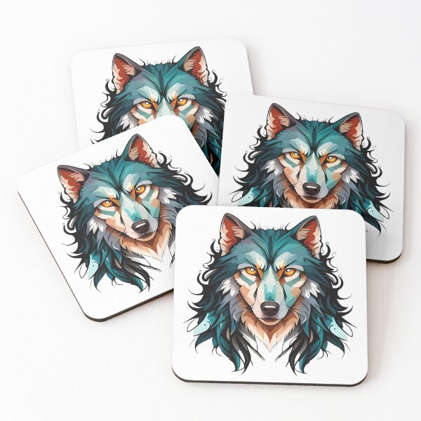 Item preview, Wolf Art With Watercolor 5 designed and sold by ai2art.