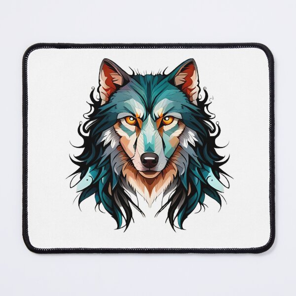 Item preview, Wolf Art With Watercolor 5 designed and sold by ai2art.