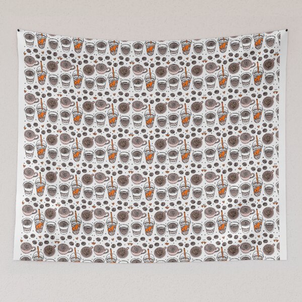 Item preview, Coffee Enthuisiast Seamless Pattern designed and sold by Print Finds.