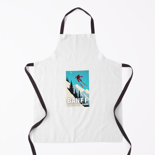 Item preview, Banff Skiing Vintage Travel Poster designed and sold by kbracey-meraki.