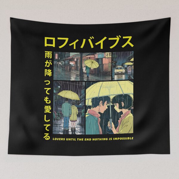 Item preview, Lofi Lovers Anime Japanese Manga Comic Strip designed and sold by SamuraiSwords.