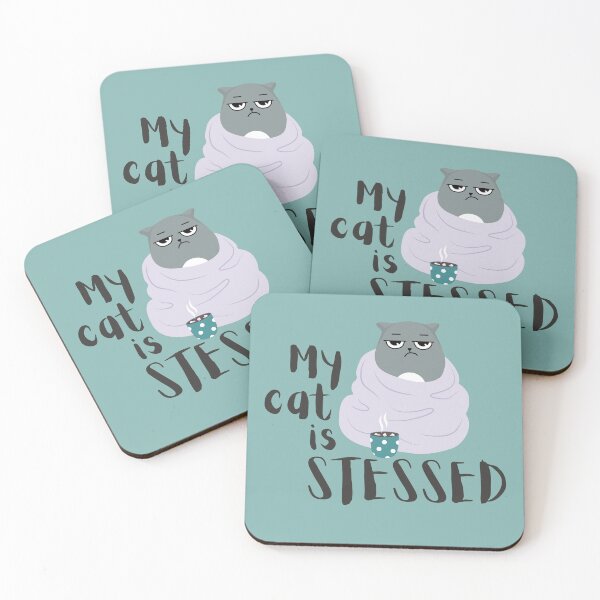 Item preview, My cat is stressed - Funny cat designed and sold by PellSilversmith.