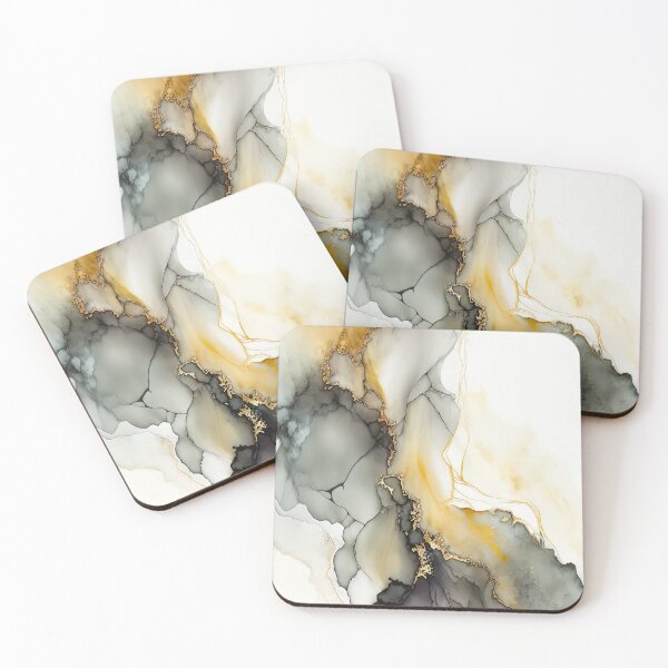 Artikelvorschau, Black and White Alcohol Ink Art entworfen und verkauft von BilgePaksoylu.