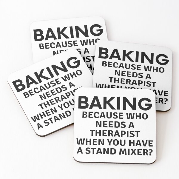 Item preview, Baking Because Who Needs A Therapist designed and sold by MoonsmileProd.