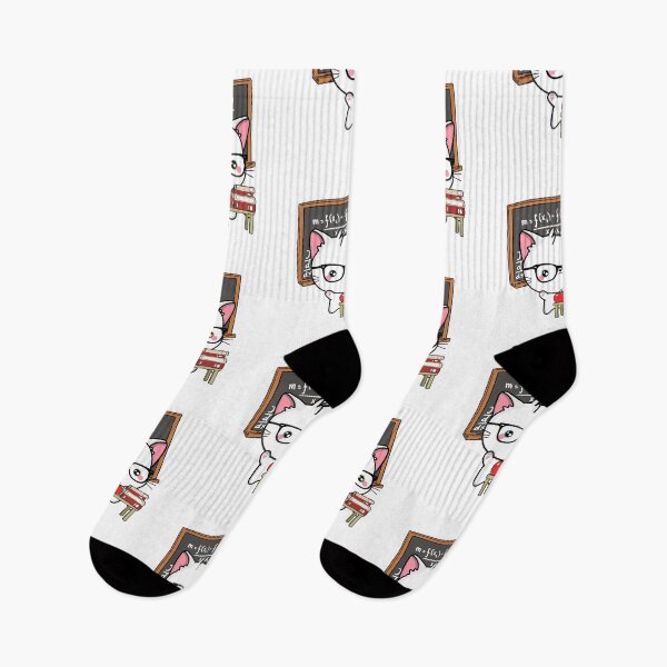 Item preview, Funny White cat is teaching designed and sold by Pet Station.