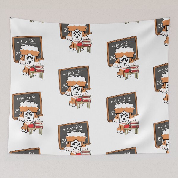 Item preview, Funny brown dog is teaching designed and sold by Pet Station.