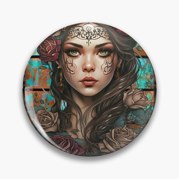 Item preview, Copper Patina Boho Gothic Girl 10 designed and sold by Jenson Major.