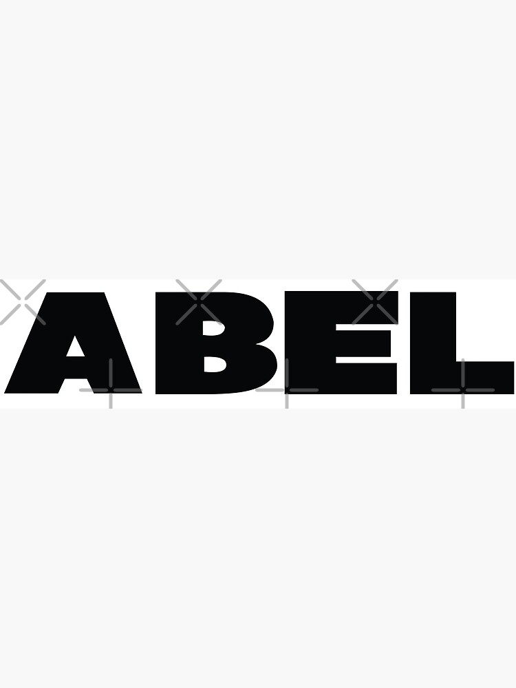 Abel Name Love Art Print By Projectx23 Redbubble