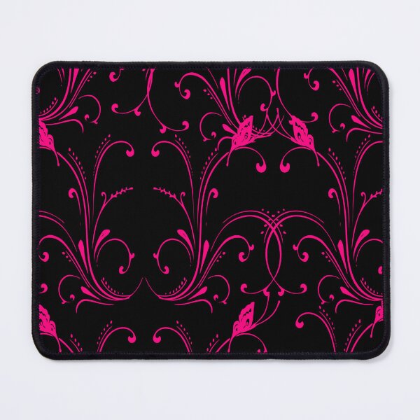 Item preview, Abstract Neon Pink Floral On Black designed and sold by calibrit.