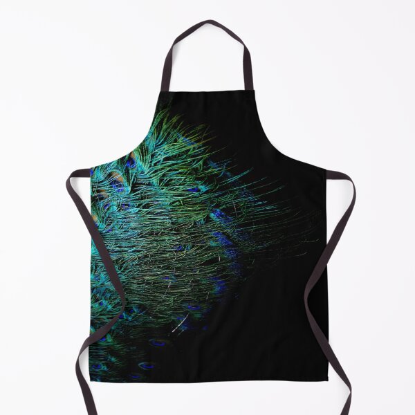 Item preview, Peacock feathers on a black background designed and sold by by-jwp.