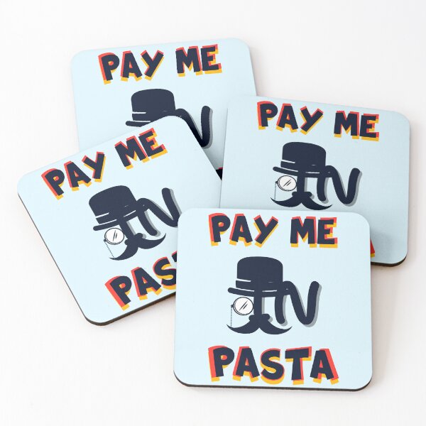 Item preview, Pay Me In Pasta Funny Quote Text Strange with highlight colors designed and sold by LittleZea.