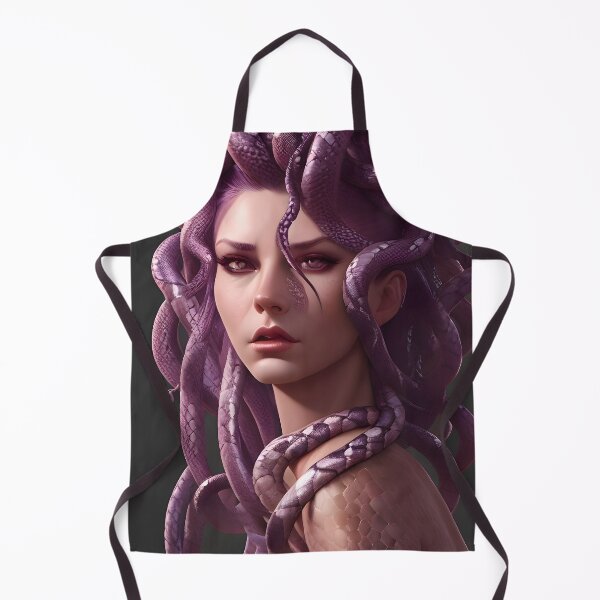Item preview, Teen Gorgon with purple snakes designed and sold by magikman65.