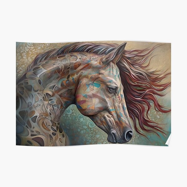 Horse. Sacred Animals. Artwork #16 Poster