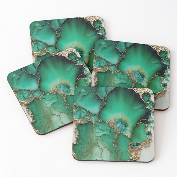 Item preview, Green Gold Alcohol Ink designed and sold by BilgePaksoylu.
