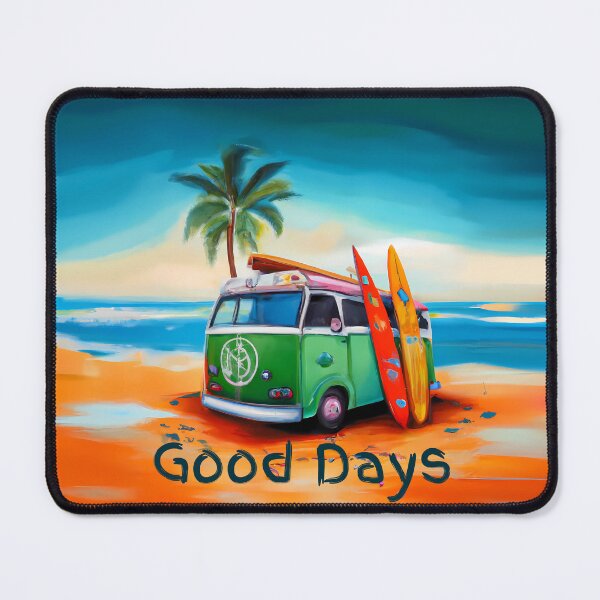 Item preview, Good Days Surf hippy retro designed and sold by TheScruffyGoose.
