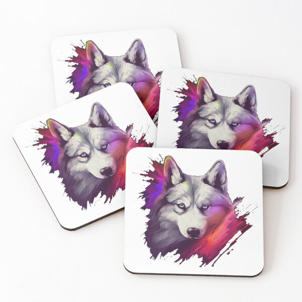Item preview, Husky Abstract artwork designed and sold by ClawedCreations.
