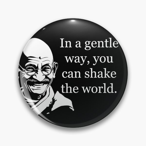Item preview, Gandhi: In a gentle way, you can shake the world designed and sold by JoanNinjaHen.