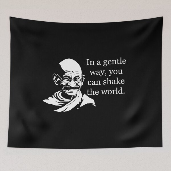 Item preview, Gandhi: In a gentle way, you can shake the world designed and sold by JoanNinjaHen.