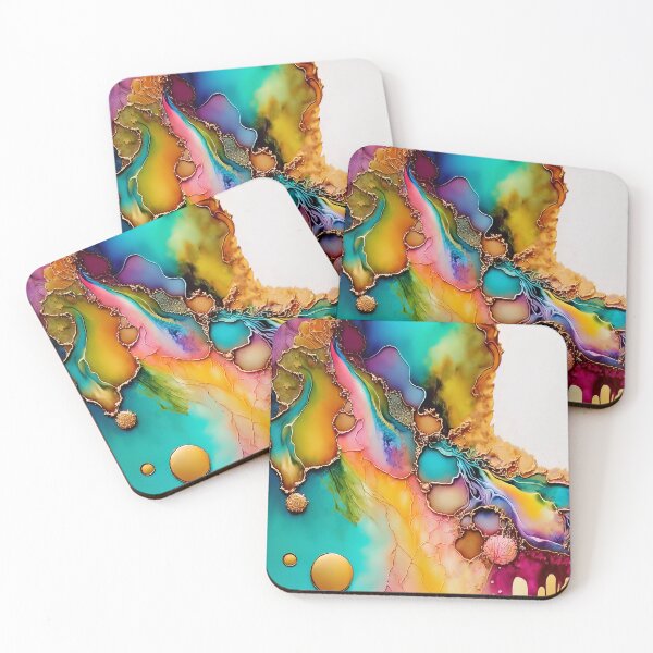 Artikelvorschau, Multicolour Fluid Alcohol Ink Art entworfen und verkauft von BilgePaksoylu.